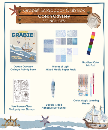 Ocean Odyssey-Themed Grabie Scrapbook Club Box